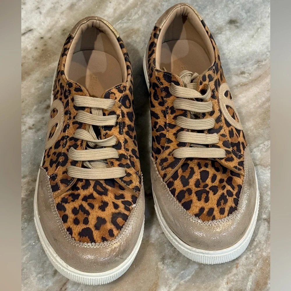 Kids ELEPHANTITO All American leopard sneakers- Size US 2/EU 33